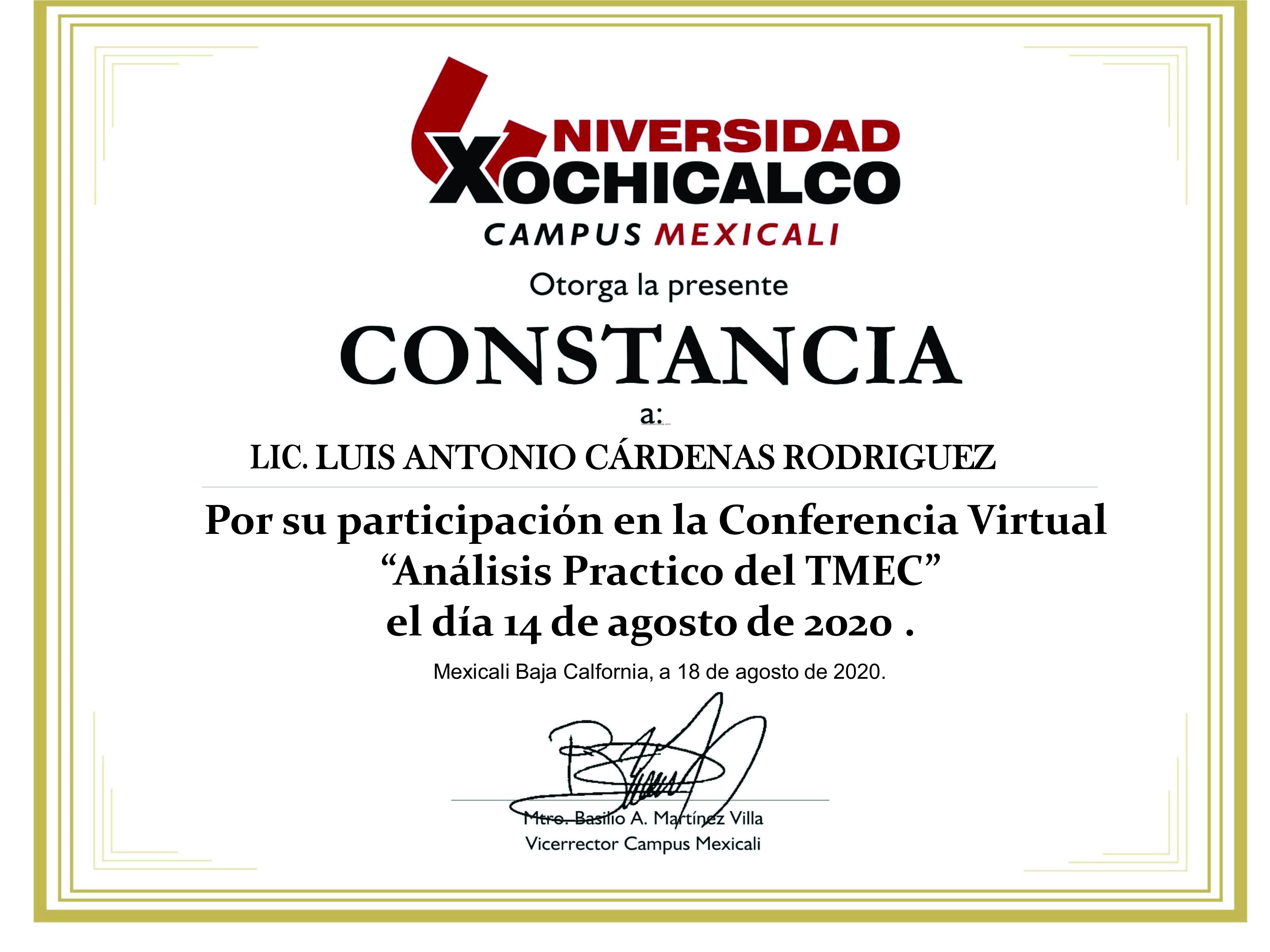 TMEC Constancia TMEC Constancia